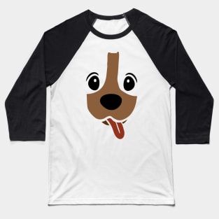 Dachshund Face Funny Dog Halloween Costume Baseball T-Shirt